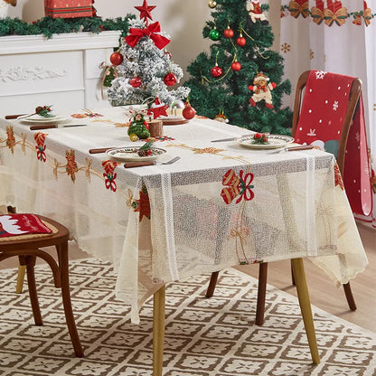 Nappe de noël rectangulaire