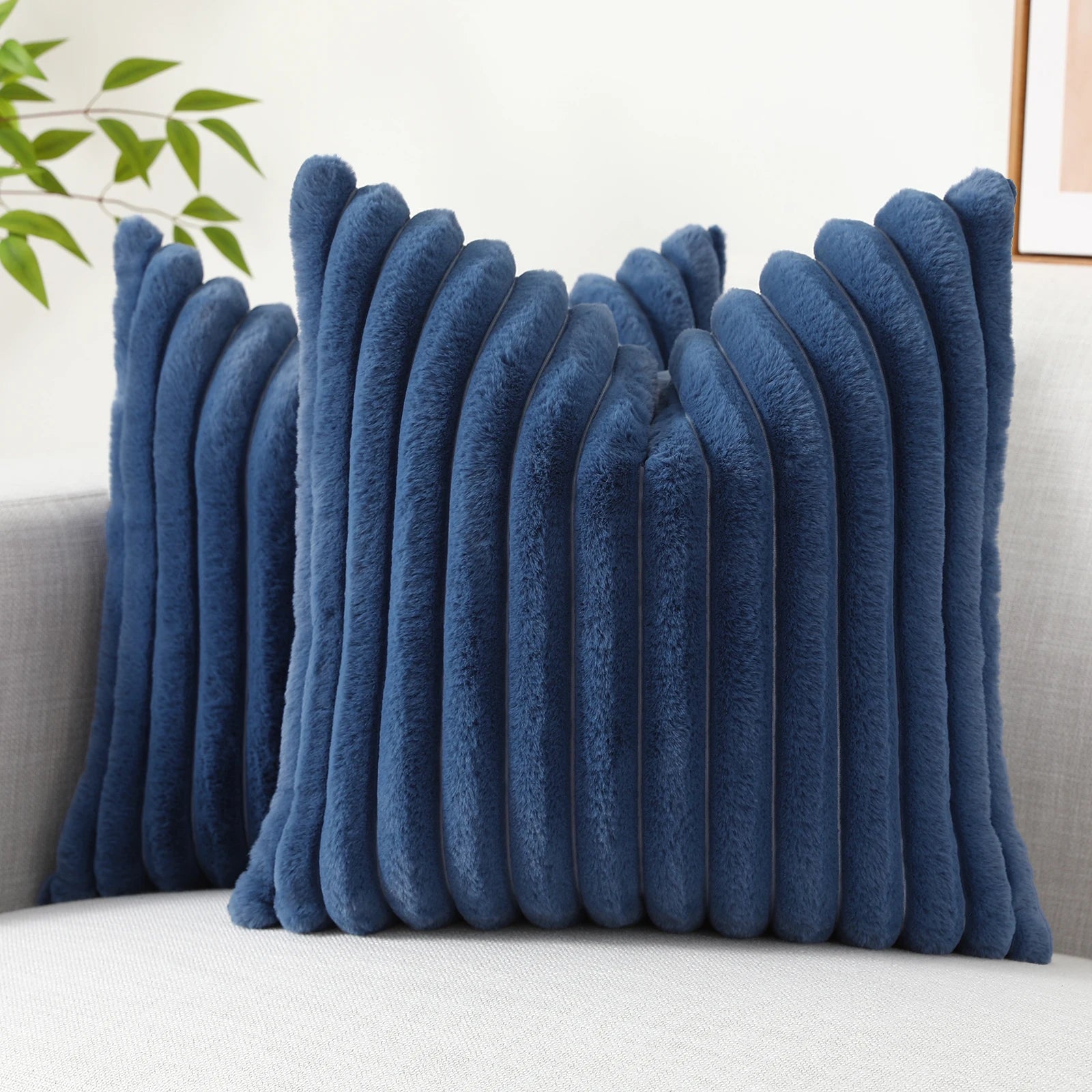 Housse de coussin en velours