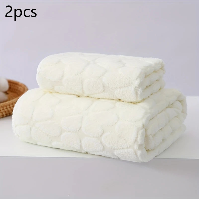 Serviette de bain rose
