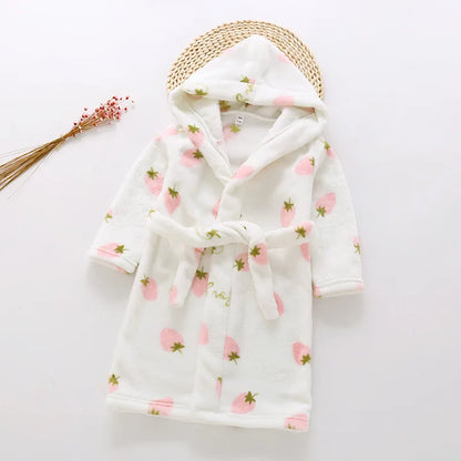 Peignoir de bain enfant éponge