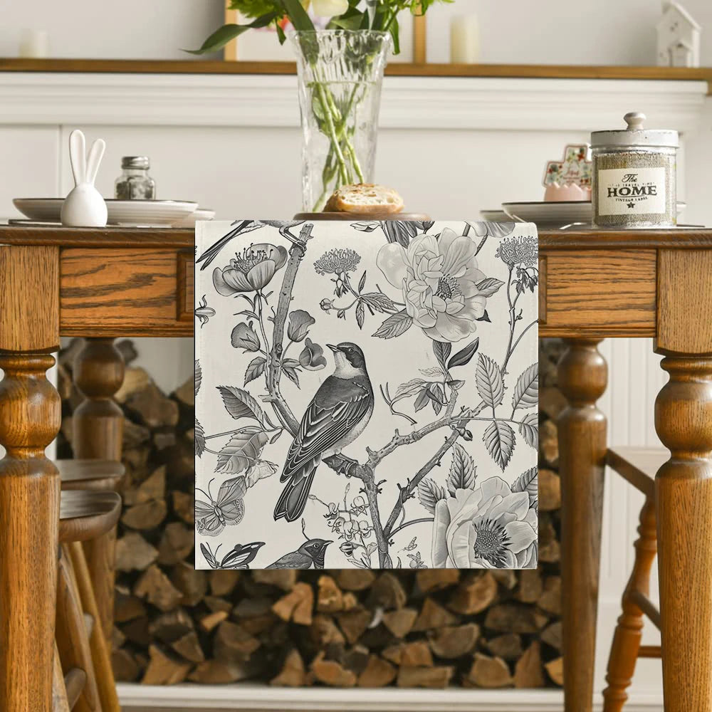 Chemin de table gris