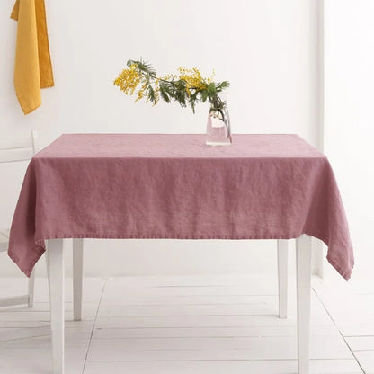 Nappe blanche en lin