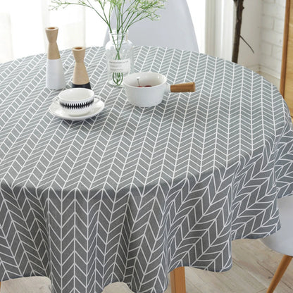 Nappe ronde en toile cirée
