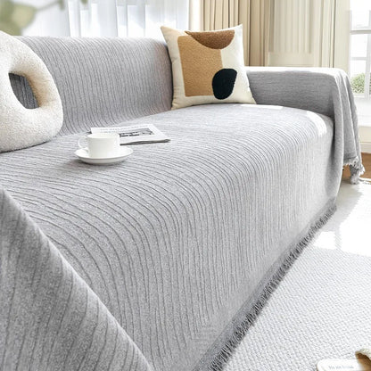 Jete de canape beige