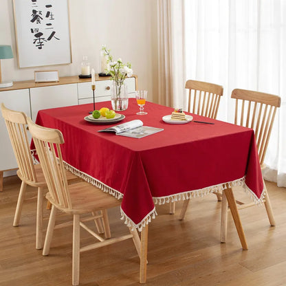 Nappe rouge et blanche