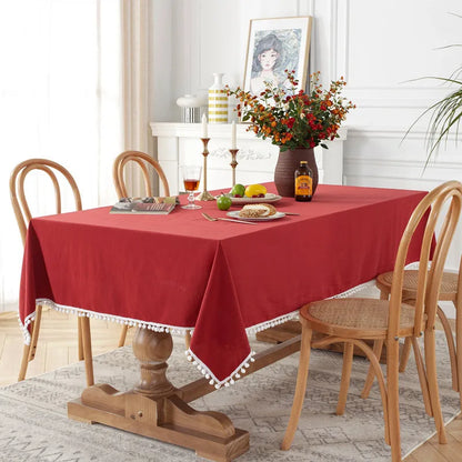 Nappe rouge et blanche