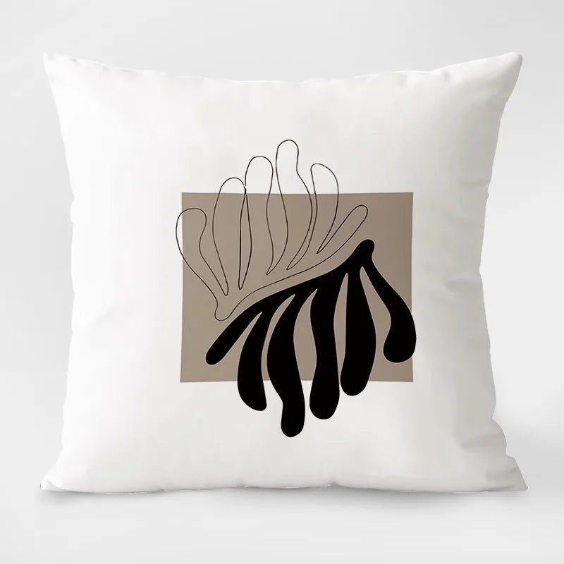 Housse de coussin blanc