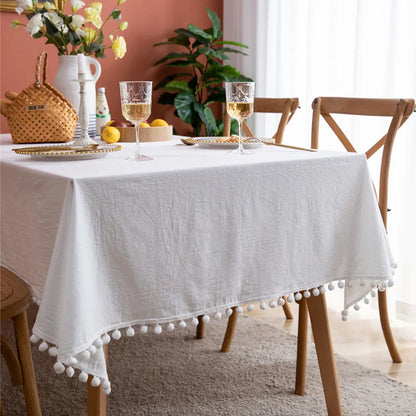 Nappe de table blanche