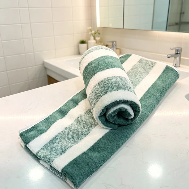 Serviette de bain verte
