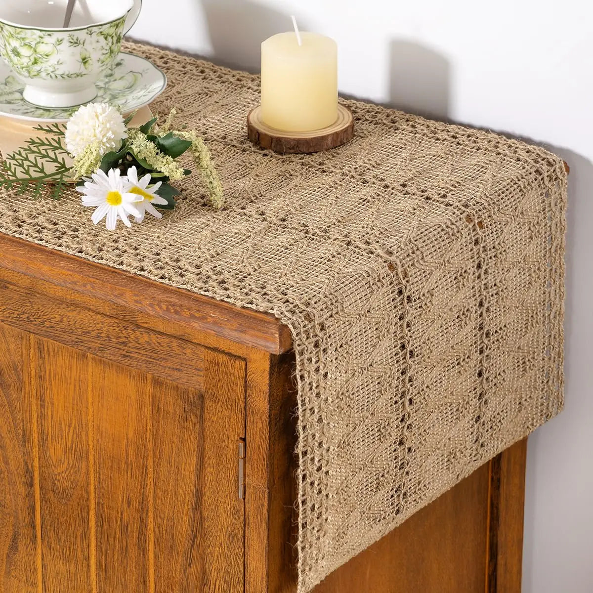 Chemin de table macramé