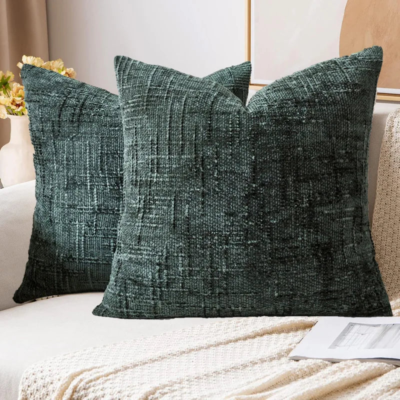 Housse de coussin terracotta
