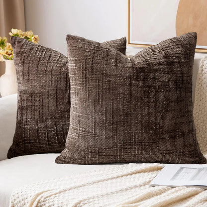 Housse de coussin terracotta